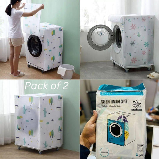 Home Organisation Folding Washing Machine Cover (Pack of 2)