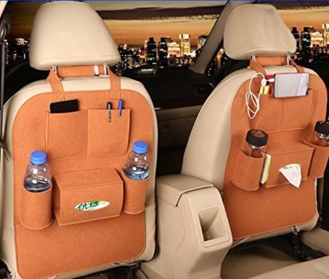 Compatible Multi-Pocket Seat Back Storage Bag Organizer Holders (Pack of 2) - Freehome