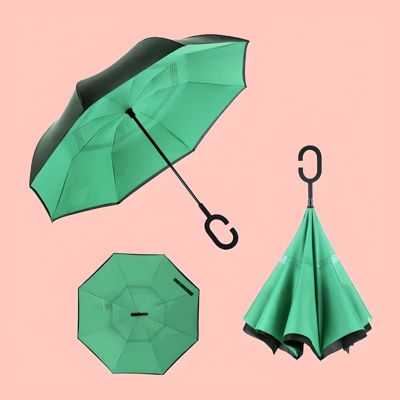 Double Layer Inverted Reversible Umbrella (Multicolor) - Freehome