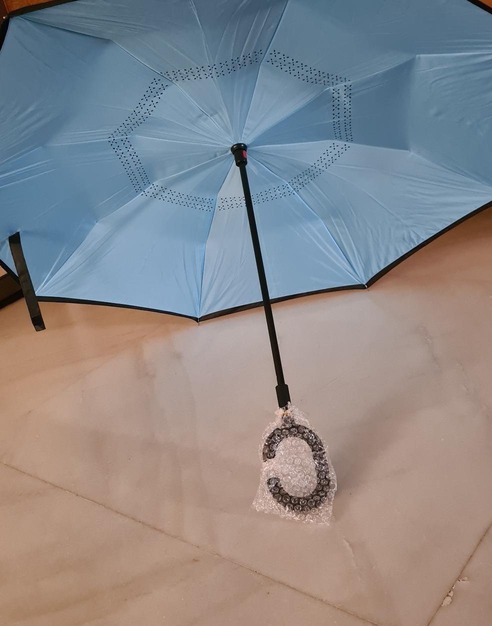 Double Layer Inverted Reversible Umbrella (Multicolor) - Freehome