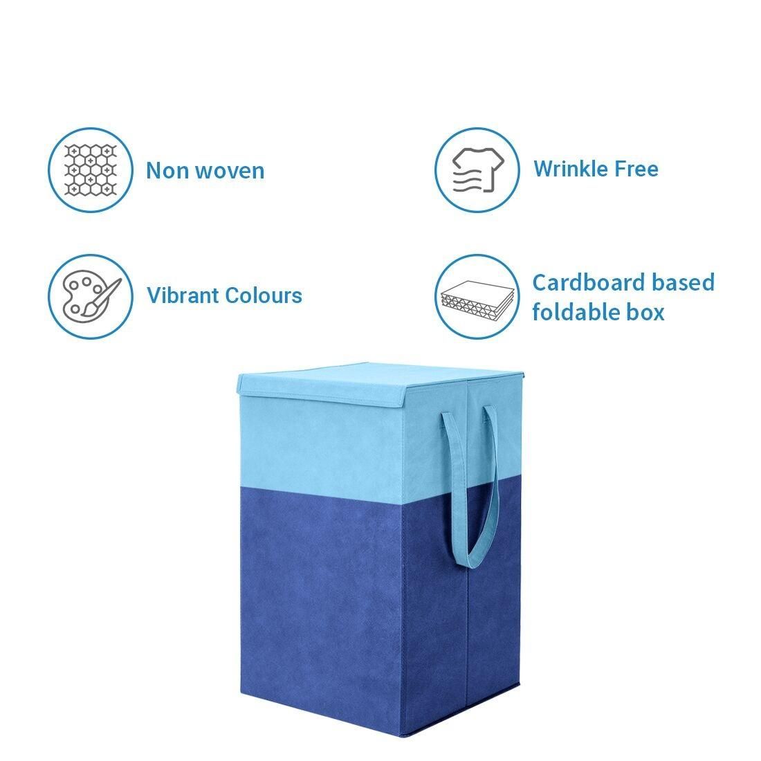Laundry Bag - Foldable Laundry Basket With Lid & Handle - Freehome