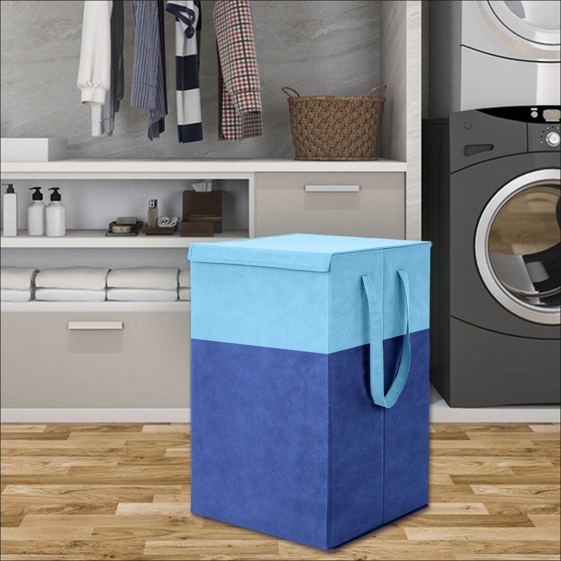 Laundry Bag - Foldable Laundry Basket With Lid & Handle - Freehome